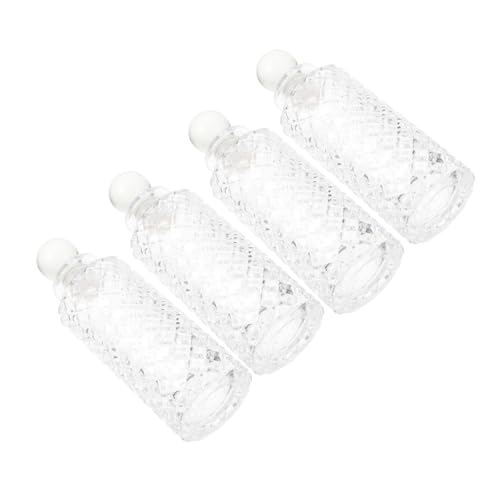 Botellas de Aromaterapia de Vidrio Transparente 4 pcs