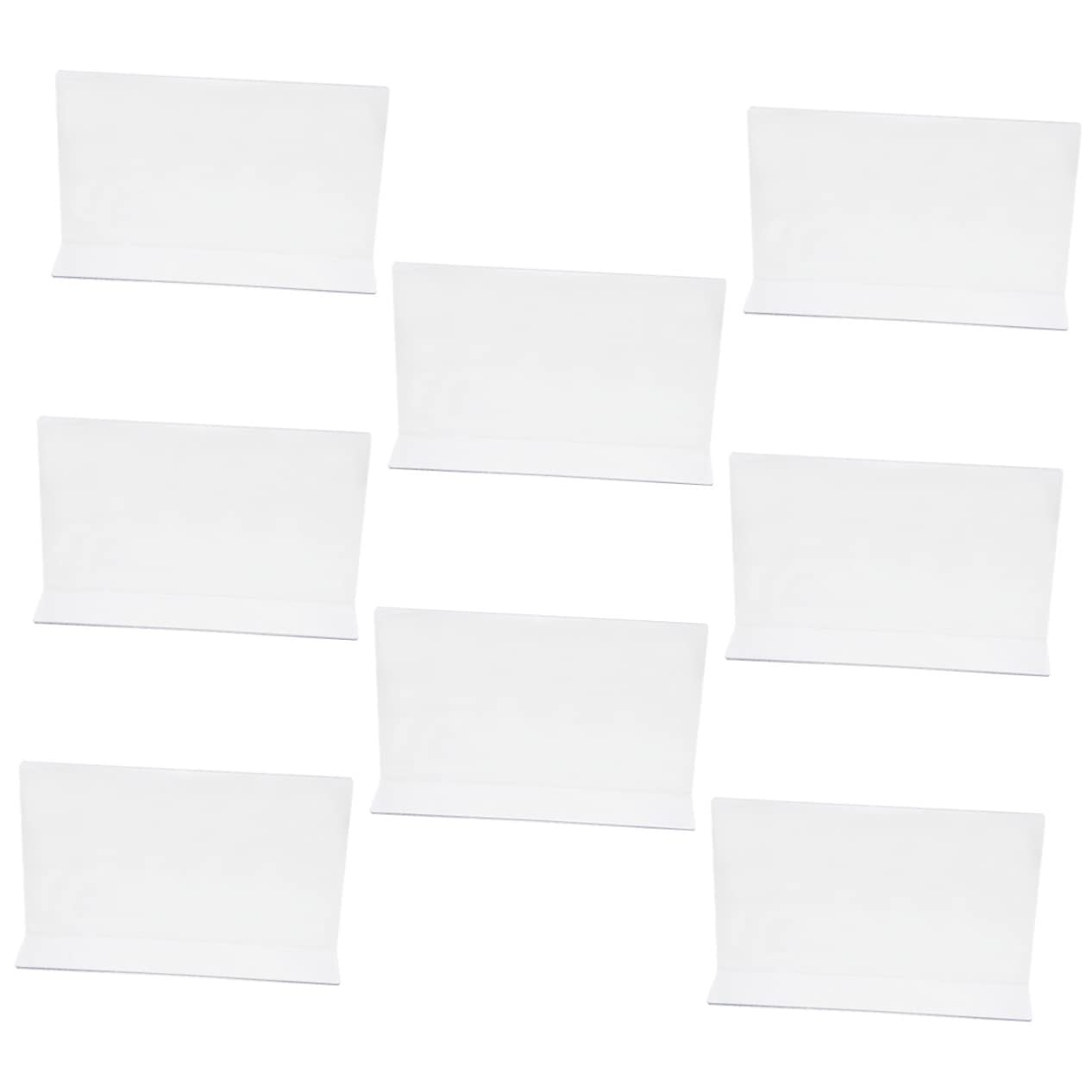 HEALLILY 8Pcs Clear Plastic Closet Shelf Dividers Shelf Separators for Closet Organization Easy to Install Shaped Dividers for Neat Storage and Item Classification