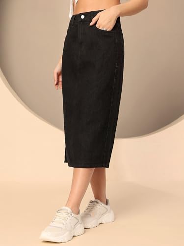 Image of Miss Chase Women Denim Skirt