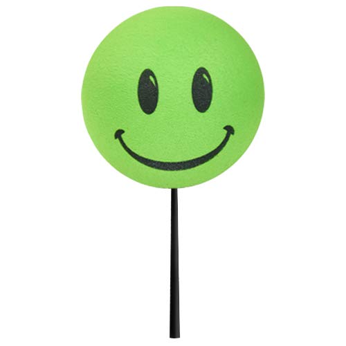 Tenna Tops Fun Happy Smiley Face Lime Green Car Decor Antenna Ball Auto Accessory