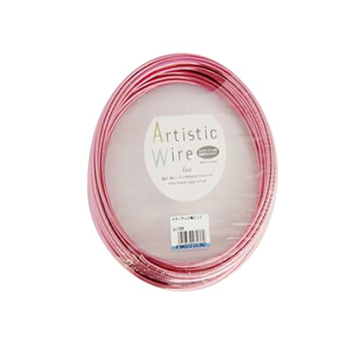 Alambre Artístico de Aluminio de Color Rosa, 0.08 in x 32.8 ft (2.0 mm x 10 m) miniatura 1