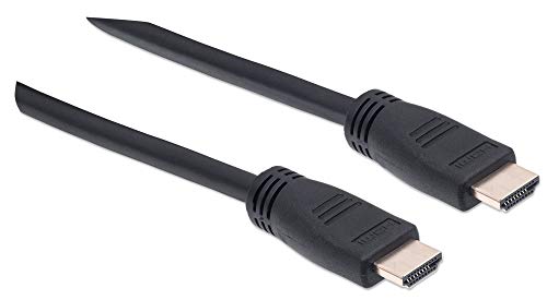 Manhattan HDMI In-Wall CL3 Cable with Ethernet, 4K@60Hz (Premium High Speed), 8m, Male to Male, Black, Ultra HD 4k x 2k - Image 2