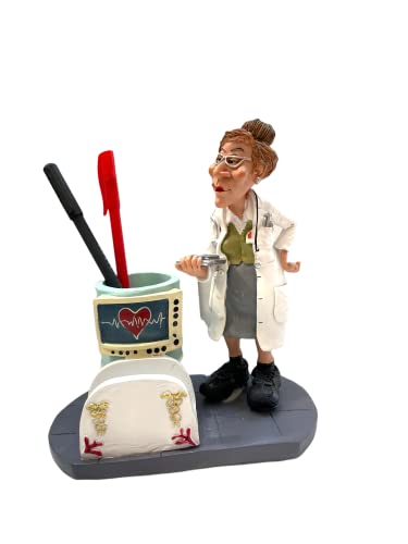Image of AUGEN Polyresin Funny Doctor Idol Statue Showpiece for Home Decor Decoration and Gifting (1 Piece, 6723-I3)