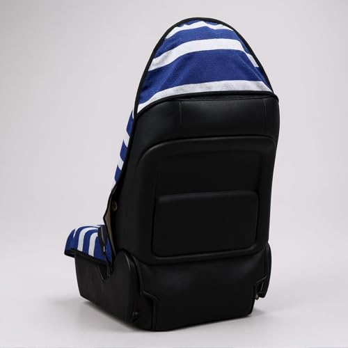 Image of Universal Waterproof Towel Car Seat Covers - Automotive Seat Cushion for Sedan SUV Truck Front OR Rear Seats - Anti Slip Car Seat Protector Suit for After Yoga Gym Hiking Running Workout Sport