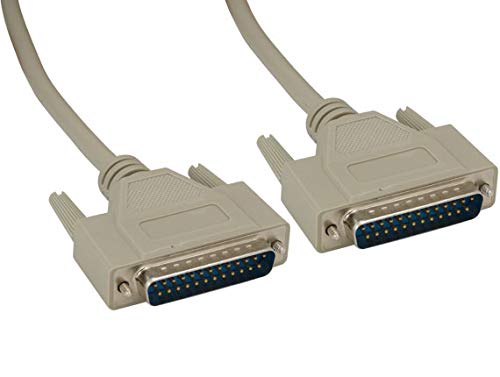 DB25 M/M RS-232 Serial Cable (100 Foot) 28 AWG 25 Conductors