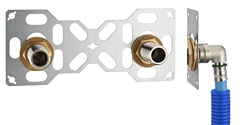 Platine sortie de Cloison double PER à Sertir Ø16 pour douche/baignoire FIXSYSTEM