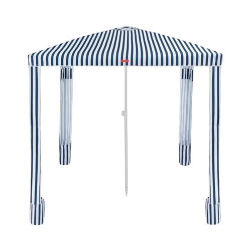 Flamingueo Carpa Playa   Beach Tent   Plegable   Refugio Playa   Parasol Protección Solar UPF 50+ para Jardín, Camping y Piscina   Bolsa Transporte   Fácil Instalación   Poliéster y Aluminio   Azul