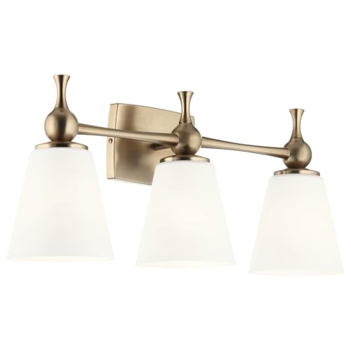 Kichler Cosabella 3-Light 24" Bathroom Vanity Light Fixture with Satin