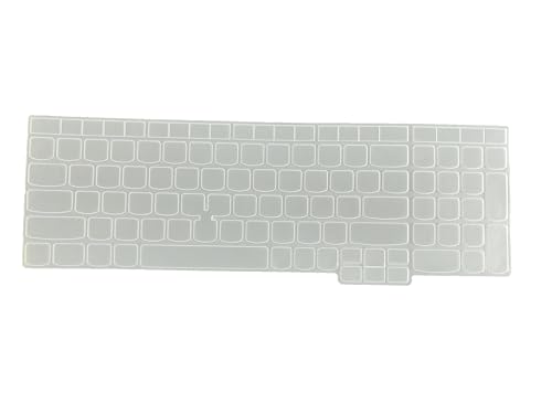 Image of iFyx Silicone Keyboard Skin Cover for Lenovo ThinkPad E16 E15 P16 P16s P16v P15V L15 T16 15.6 inch Laptop Keyboard Cover (Transparent)