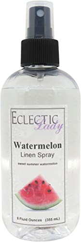 Watermelon Linen Spray (Double Strength), 16 ounces - Eclectic Lady Sheet and Linen Spray - No Artificial Colors, Parabens, or Preservatives - Long-Lasting Scent for Bed, Fabric & Pillow