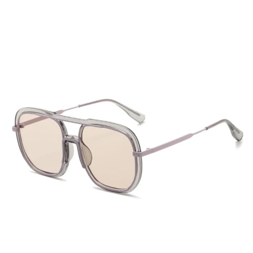 Lunettes de soleil de luxe à grande monture et protection UV400 au design intemporel