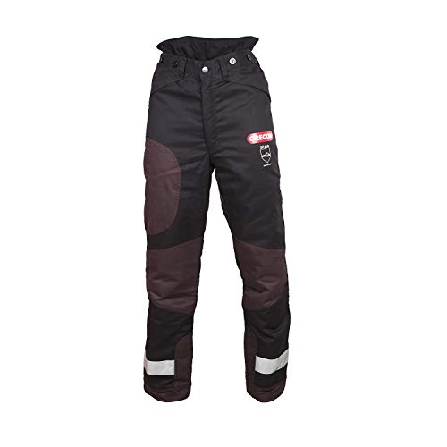 Oregon Yukon Pantalon de Protection pour Tronçonneuse Type A Classe 1 (20 m / s) pour Tronçonnage, Couleur Noir, Taille S (FR 38-40)