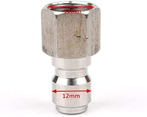 Raccordi filettati Adattatori Accoppiatori rapidi 1/4" Connettore rapido ad alta pressione in ottone Adattatore per rondella per auto Pistola ad acqua Accoppiatori idraulici Giunti per irrigazione da