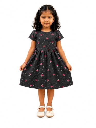 Image of Kids Girls Combo Frock | Girl Cotton Blend Dress | Princess Style Frock | Birthday, Casual & Festive Outfit