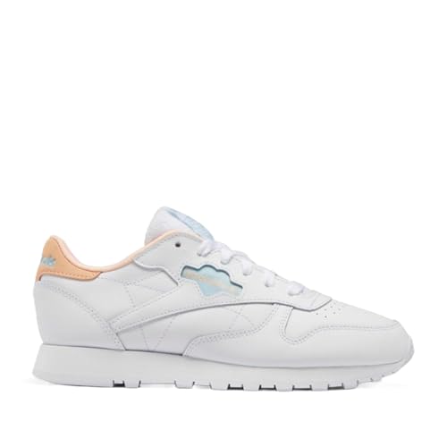 Baskets classiques en cuir blanc et bleu pour femme Reebok
