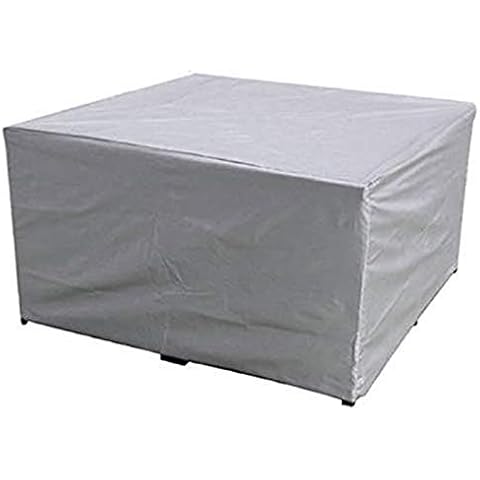 SIQILV Garden Furniture Cover, Patio Table Chair Sofa Cover Waterproof Windproof Dustproof Rectangular Covers with Drawstring for Outdoor Indoor Furniture,Silver,90x90x40cm Cover