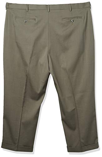 Savane Men's Big & Tall Pleated Stretch Crosshatch Dress Pant2