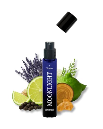 Velaire Moonlight Long Lasting Perfume for Men and Women | EDP Premium Refreshing Perfume | Patchouli, Cedarwood, Labdanum, Bergamot | Diwali Perfume Gift | Luxury Gift for Him and Her | Travel Kit | 15ml