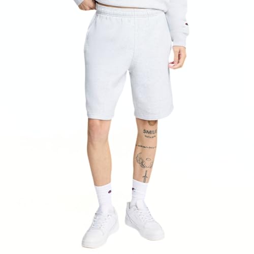 Champion Men's Powerblend Fleece 10-Inch Short, Platinum Silver Heather, 3X-Large - image 1
