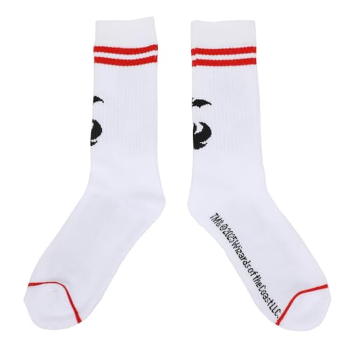 Bioworld Dungeons & Dragons Logo Men's White Athletic Crew Socks3