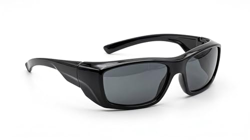 Image of THUNDERSTORM Safety Goggles Polycarbonate Anti-Fog Lens Anti-Scratch UV Protection Black Eye Glasses Multipurpose Use Industrial, Bike Riding, Cycling, Car Driving for Men & Women (Black)
