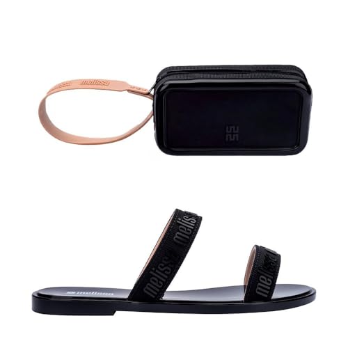 Melissa + Bolsa Duo M Lover Preto Bege 36628-37