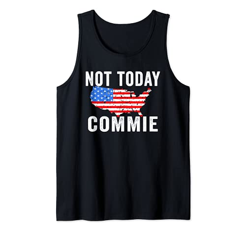 Divertida bandera patriótica americana temática mapa de Estados Unidos anti socialismo Camiseta sin Mangas