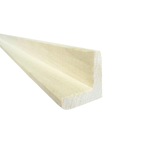 Image of 1x1 Outside Corner Trim Moulding, Real Hardwood, The Millwork Outlet (Poplar, 47 inch)