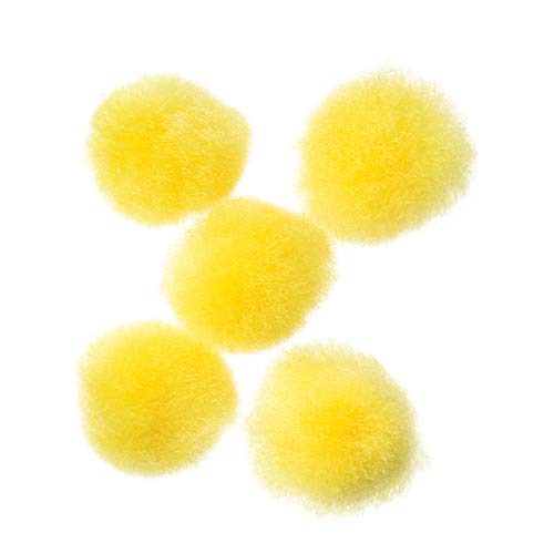 Darice 10176-34 Acrylic Pom Poms, 0.75 Inch, 45 Pieces, Yellow