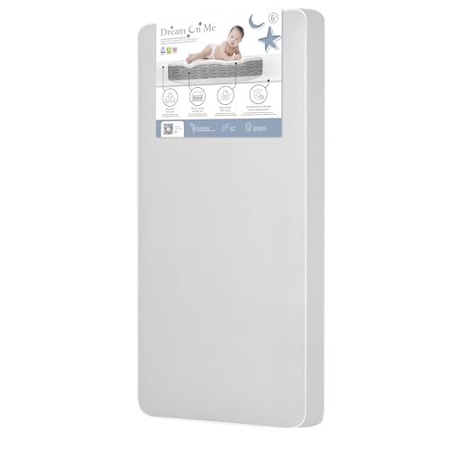 Image of Dream On Me Superior Slumber Mattress, Fits Standard Full-Size Cribs & Toddler Beds, Reversible Design, 52 inch x 28 inch x 6 inch, Waterproof Vinyl Cover, GREENGUARD Gold & BSA Certified