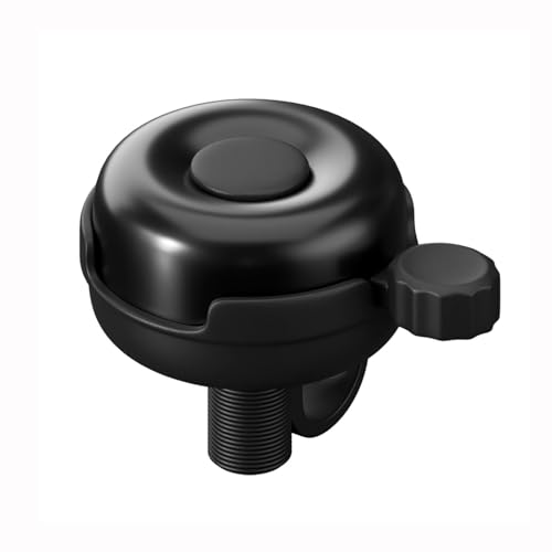 Bike Bell for Trek FX 3 Disc 2021, Bicycle Bell with Clear and Loud Sound, Bike Bicycle Bell Sturdy and Compact, Bike Ring Bell, Bike Accessories Bike Parts,A Black