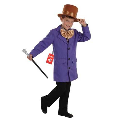 Fun Shack Disfarce chefe fábrica chocolate criança, disfarces conto para carnaval e Halloween, fato crianças, M