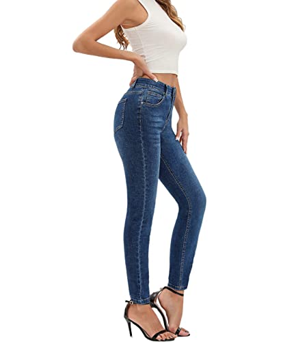 MetHera Women's Mia High Rise Stretch Skinny Shaping Jeans2