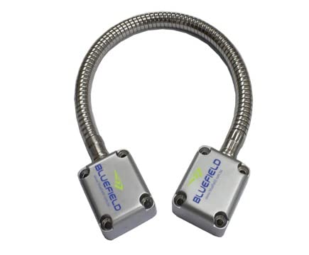 Bluefield Vandal Proof cable Door Loop Flexible Wire Protective Tube Easy To Install Stainless Steel Wide Applications with Metal Head for Protection for Wire