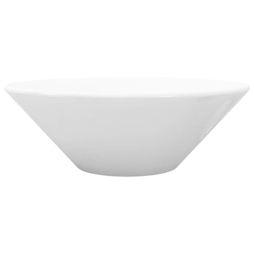 vidaXL - Lavabo de baño (cerámica), color blanco