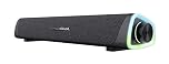 Trust Gaming 24482 GXT 620 Axon Barra de Sonido con Iluminación RGB 12W, Alimentación USB, Altavoz PC para Ordenador, Portátil, Móvil, Tablet, TV, Negro, 3.5mm Jack