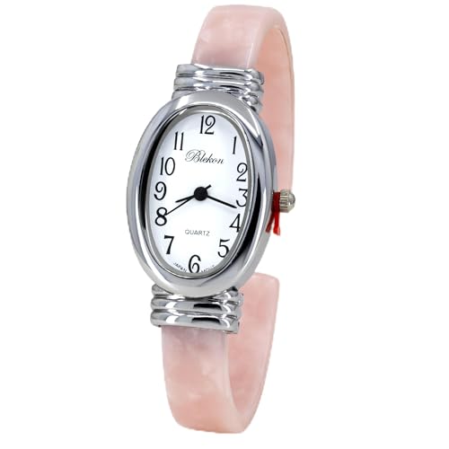 Montre manchette écaille de tortue acrylique au boîtier géométrique pour femme
