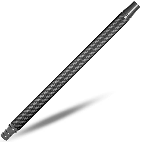 Little Dragon® Embout en carbone gris - 100% carbone véritable - 30 cm - Embout hygienique confortable et léger - Grandiose passage - Aluminium revêtu par poudre - Accessoire chicha Cover