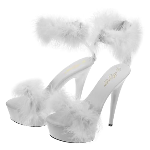 Sandales à talons pour femmes à plumes légères et confortables