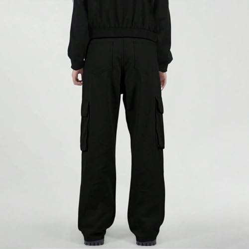 FQZWONG Men's Casual Cargo Pants Stretch Workout Tactical Pants with Multi Pockets Loose Fit Outdoor Sport Hiking Pants3