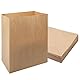 50stück PapiertüTen Groß, 33 x 24 x 14cm braunPapiertüTen PapiertüTen Braun BrottüTen Kraftpapier TüTen Kann zum Aufbewahren von Süßigkeiten, Nüssen, Brot, Gemüse usw. verwendet werden