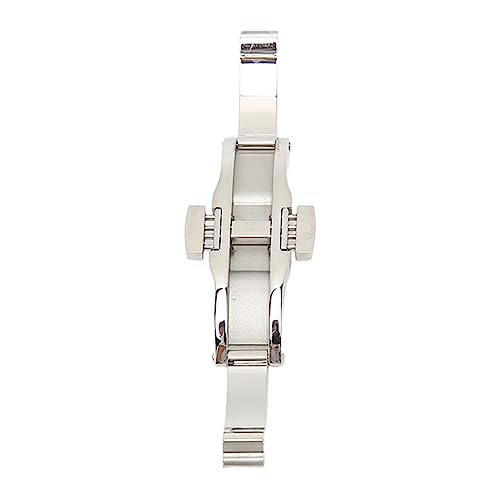 Cierre de implementación de reloj, bloque de implementación de acero inoxidable plateado para negocios, 6*25