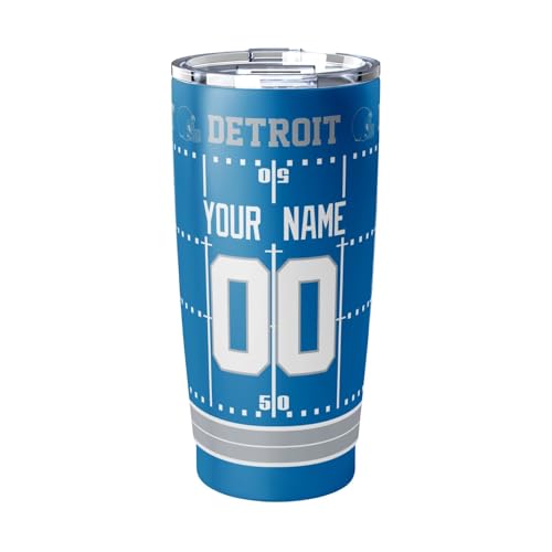 Image of ANTKING Detroit Tumbler 20 oz Travel Coffee Cup for Men Women Boy Custom Name Number Gifts