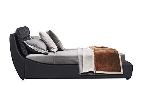 Greatime Contemporary Storage Bed, Eastern King Size Upholstered Bed, Color Black Platform Bed, Cozy Soft Cushioned Headboard, Easy Assembly Bed Frame #TOP4