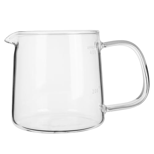 Jarra para café de vidrio borosilicato resistente al calor de 400ml Anneome 2