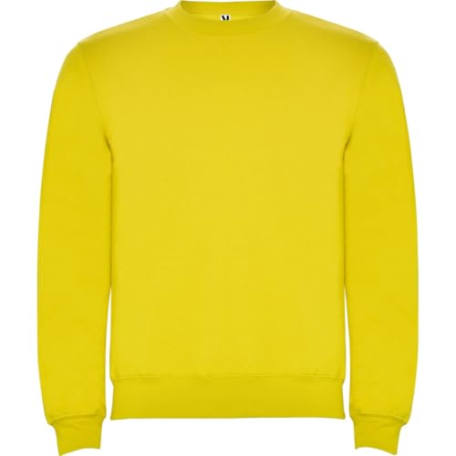 ROLY Sudadera Clásica 1070 Hombre Sin Capucha Gramaje: 280 g/m² (FR/ES, Letras, M, Regular, Regular, Amarillo 03)