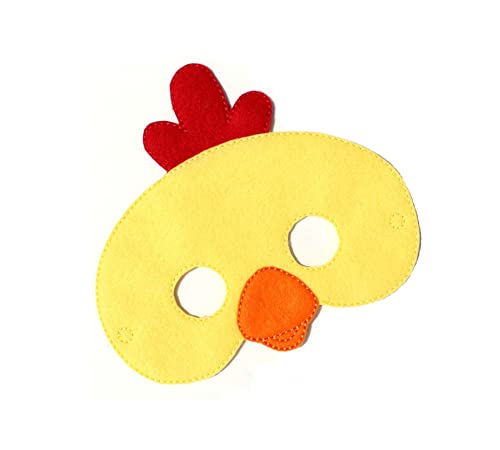 Kids Chicken Felt Face Mask For Halloween Costume Or Everyday Pretend Play #TOP28
