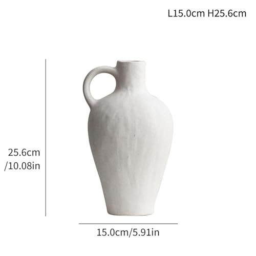 Vase à fleurs en céramique perfk pour composition florale de table