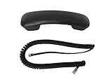 The VoIP Lounge Replacement Handset Receiver with Curly Cord for Panasonic KX-DT300 and KX-NT300 Series IP and Digital Phone KX-DT321 KX-DT333 KX-DT343 KX-DT346 KX-NT333 KX-NT343 KX-NT346 KX-NT366