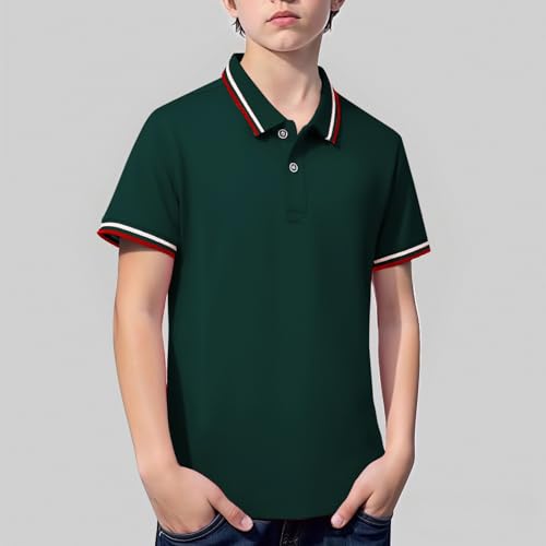 Boys Girls Short Sleeved Lapel Shirt for Spring Summer Autumn Comfortable Fashionable Children's Loose Tshirt Tops3